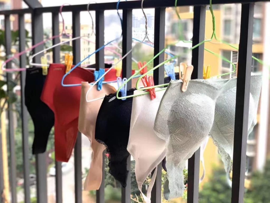 Hang your bra to dry